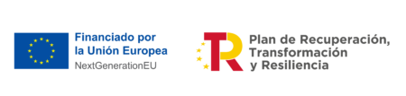 Logotipos Next Generation EU y Plan de Recuperación, Transformación y reliliencia